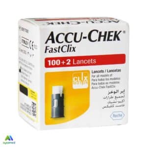 سوزن تست قند خون اکیو چک مدل Fastclix بسته ۱۰۲ عددی