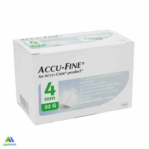 سرسوزن انسولین اکیو چک مدل Accu-Fine با سوزن ۴mm